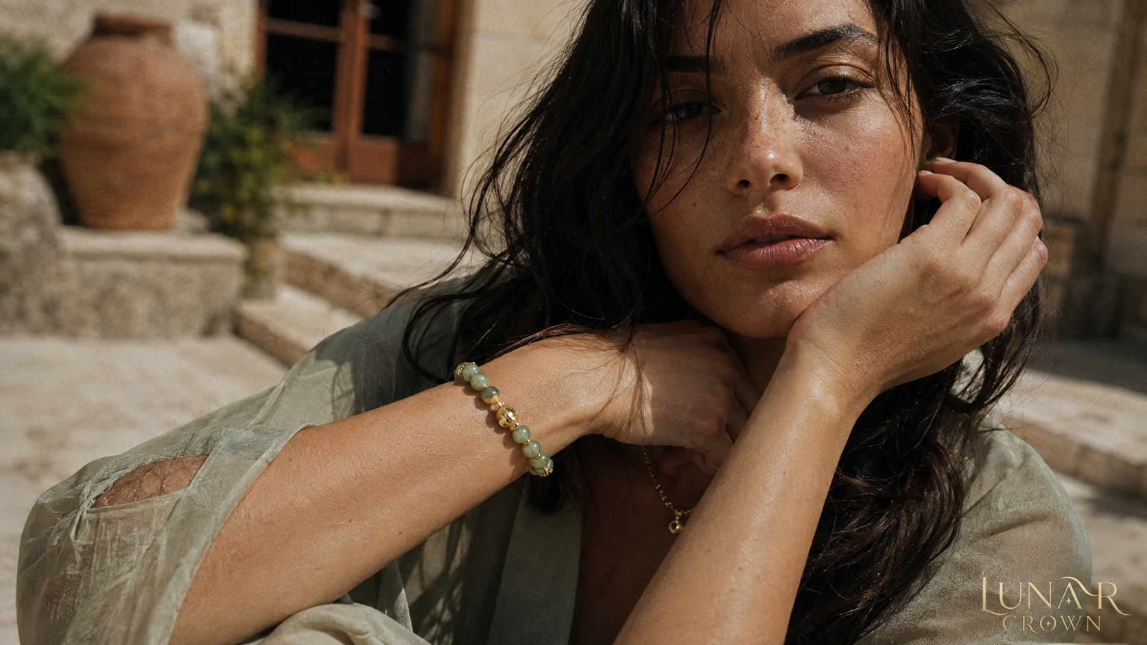 Sage green bracelet styling